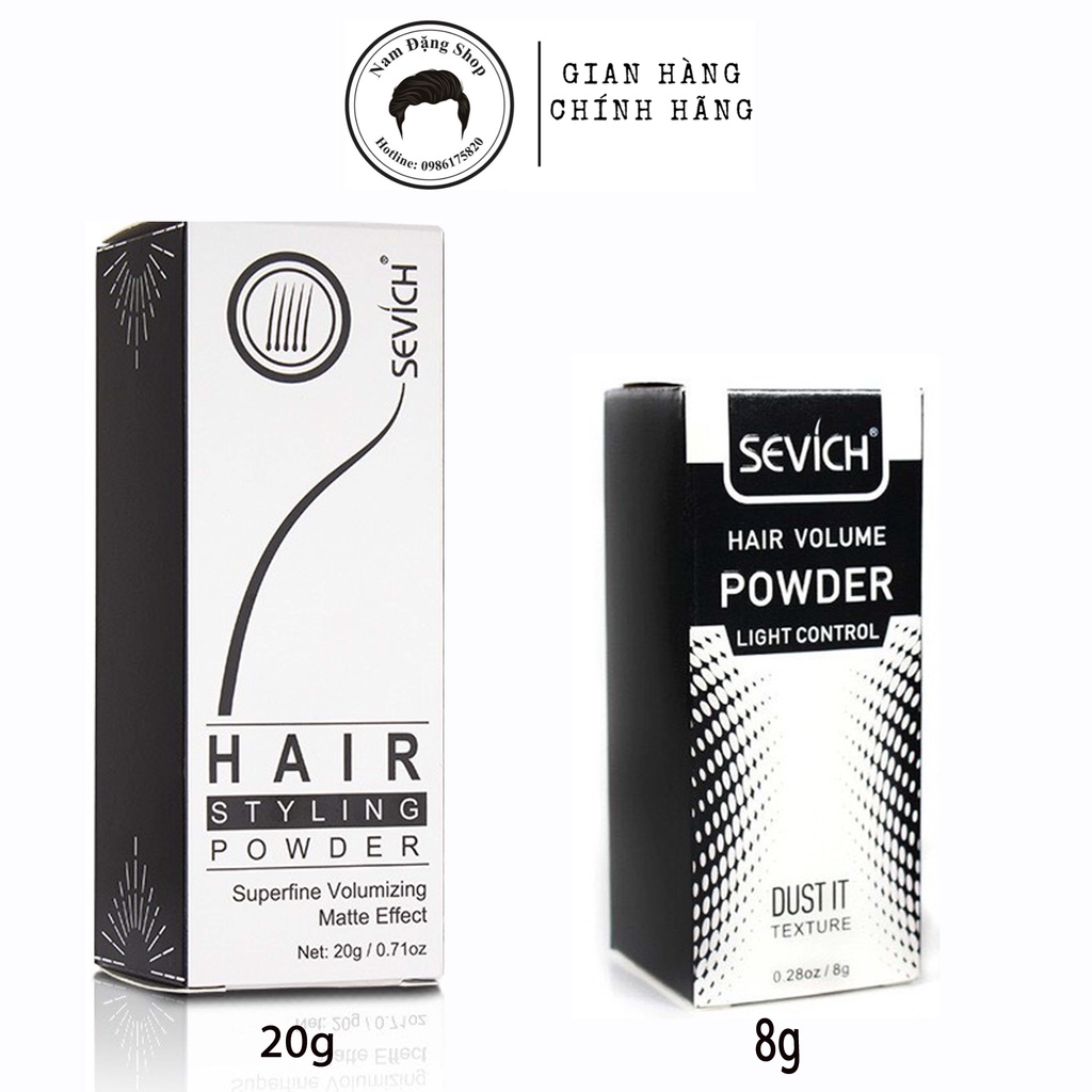 Bột Tạo Phồng Tóc nam nữ Sevich 8g/20g