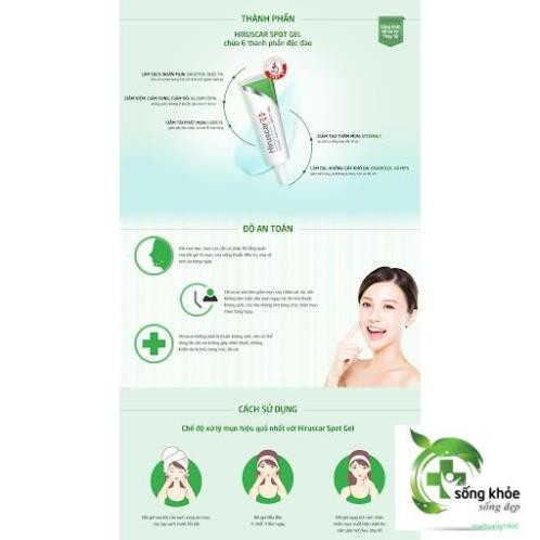 Gel xử lý mụn HIRUSCAR Anti-Acne Spot Gel 10g