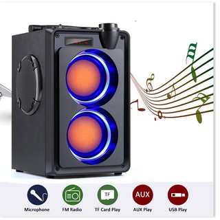 Loa Bluetooh siêu bass TOPROAD 20W Siêu Bass, Công Suất Lớn, Hỗ Trợ Điều Khiển Từ Xa