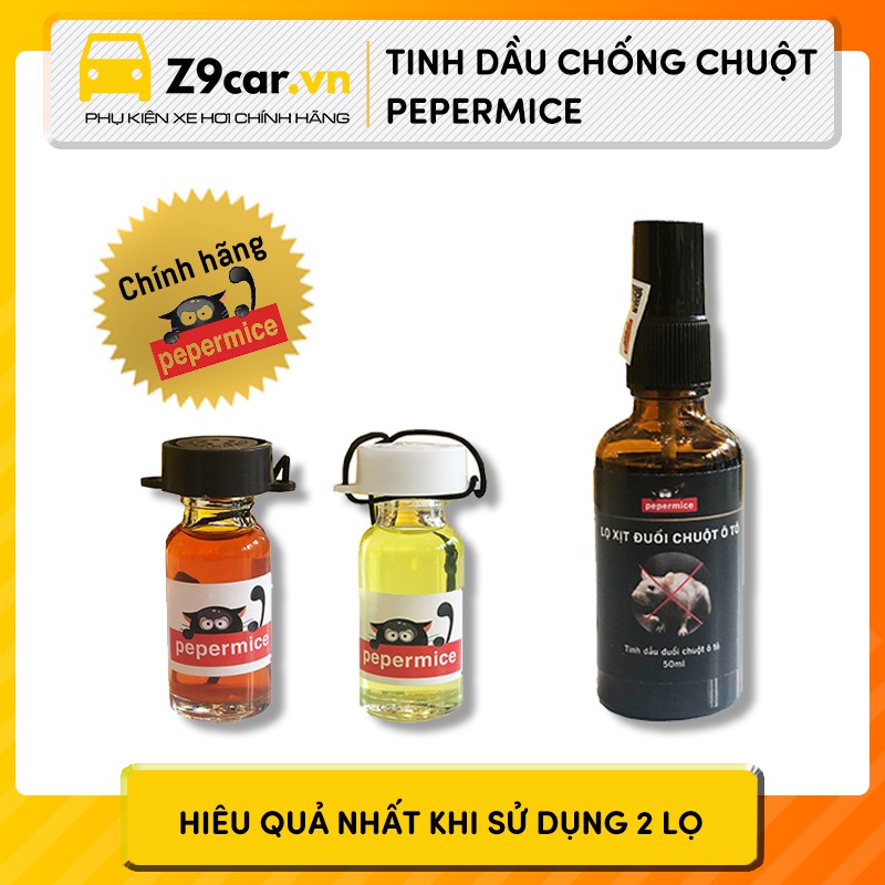 Tinh dầu chống chuột ô tô Pepermice dạng xịt/treo thành phần thiên nhiên an toàn