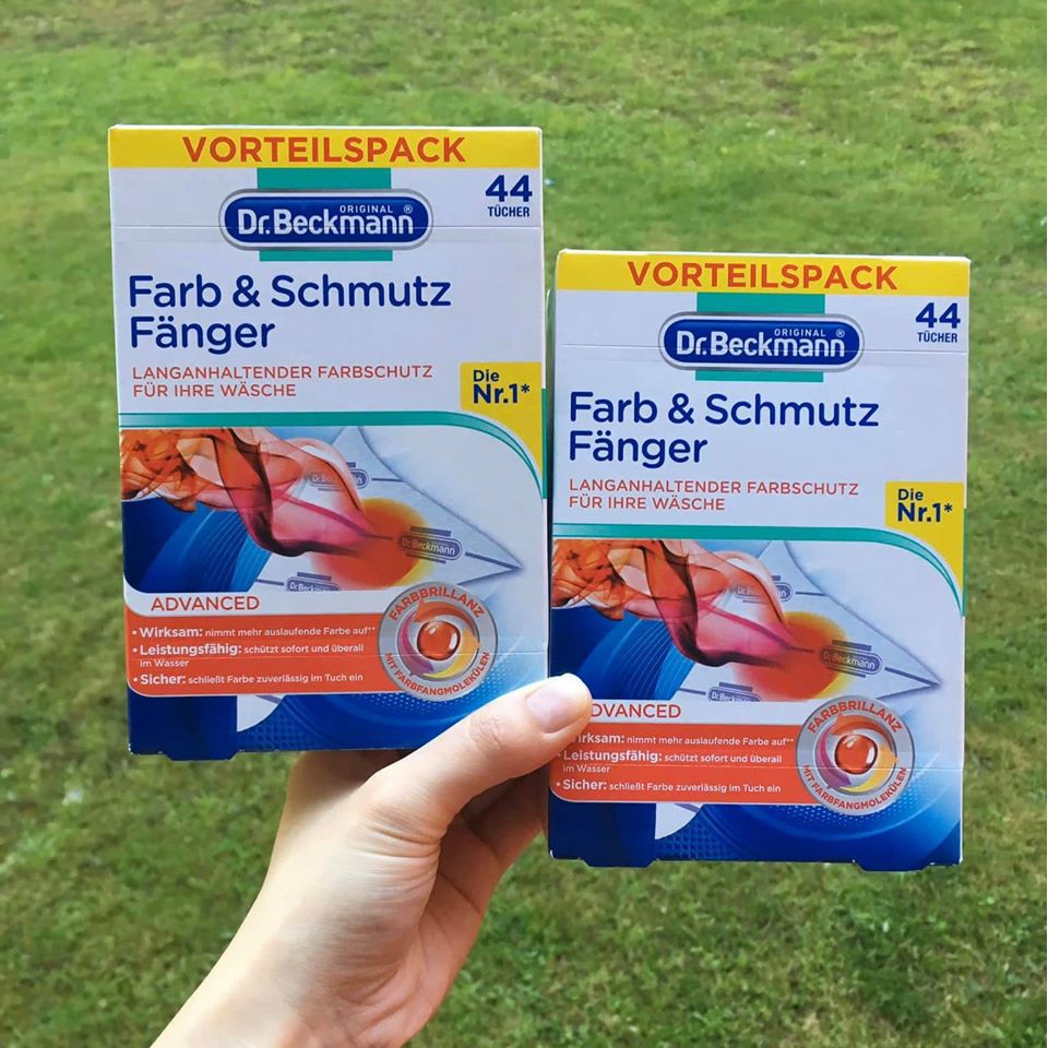 Giấy hút màu loang và làm sạch quần áo Dr.Beckmann Đức