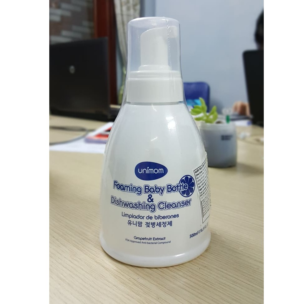 Nước Rửa Bình Sữa Unimom Hàn Quốc 500ml - chính hãng