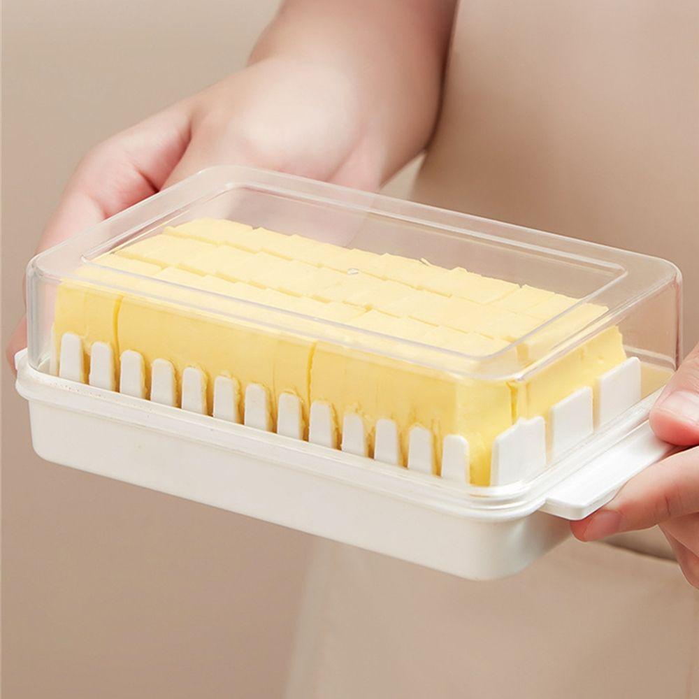 WTTLE Hộp Đựng Bơ Ăn Sáng Có Nắp Đậy Tiện Dụng