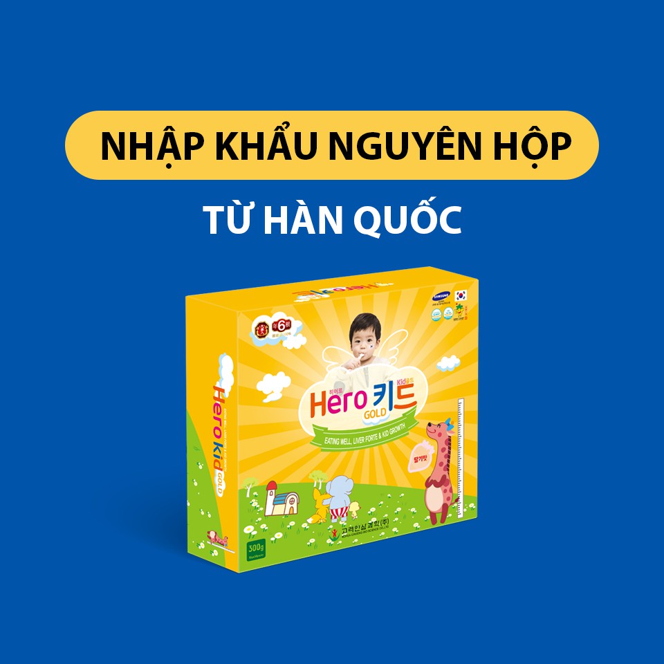 Combo 2 Hộp Hero Kid Gold, Siro ăn ngon, tăng sức đề kháng cho bé, giúp bé ăn ngon, phát triển chiều cao, tốt cho bé