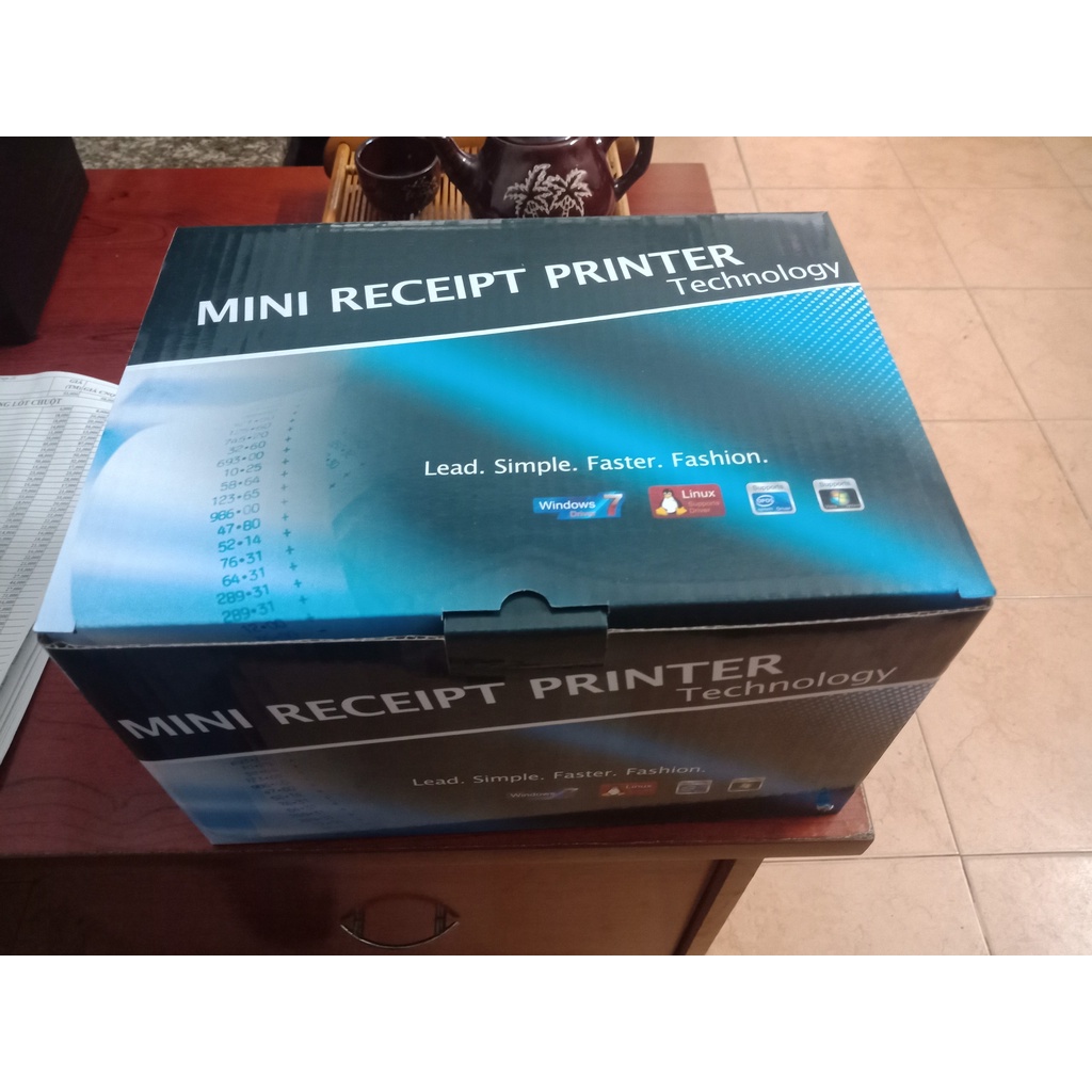 Máy in đơn hàng Shopee Richta 350B Bảo hành 12 tháng In mã vận đơn thương mại điện tử Cổng USB