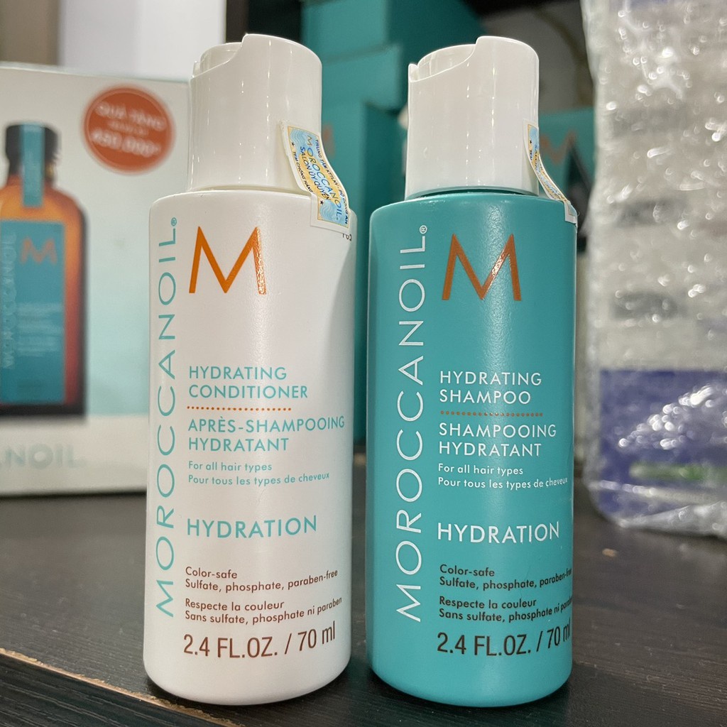 Chính hãng  Dầu gội xả dưỡng ẩm Moroccanoil Hydrating Hydration 250mlx2 ( New 2021 )