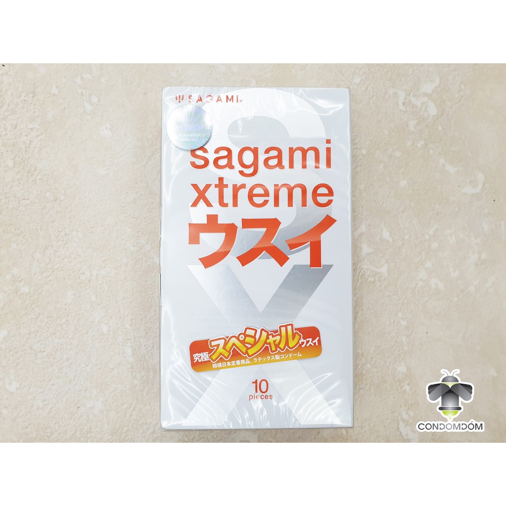 Hộp 10 Bao cao su Sagami Xtreme Superthin siêu mỏng