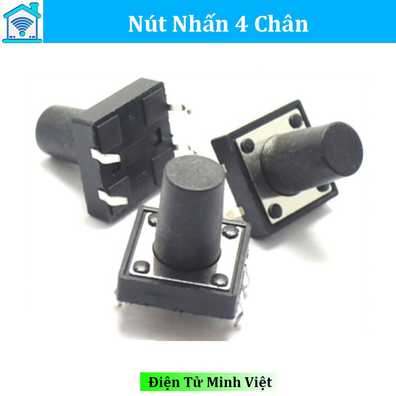 NÚT NHẤN 4 CHÂN 12X12X10MM