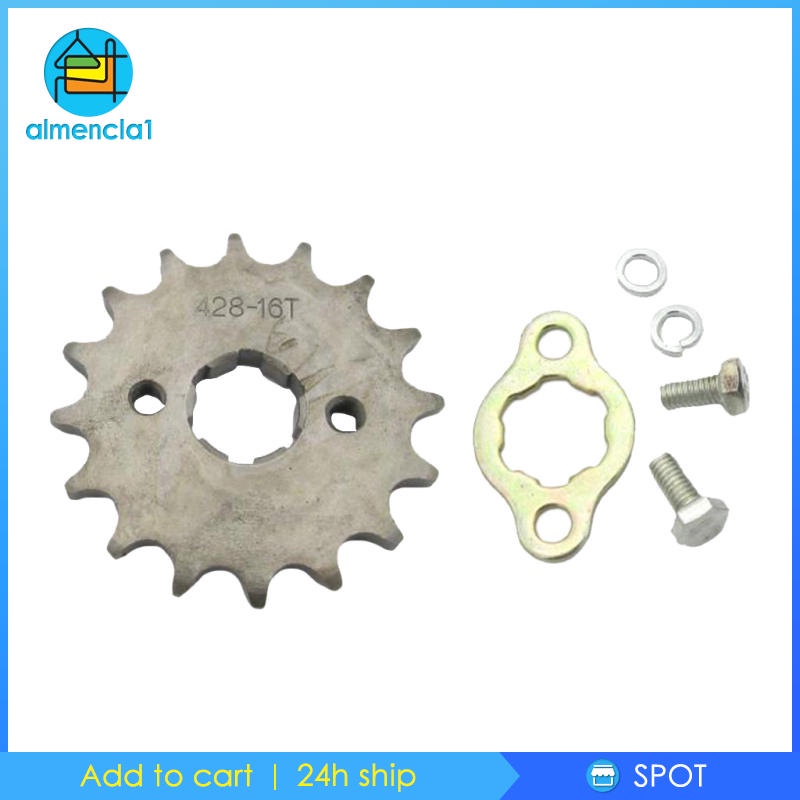 Set bánh xích trước 16 răng 428 cho xe đạp địa hình ATV Pit Trail Quad Buggy