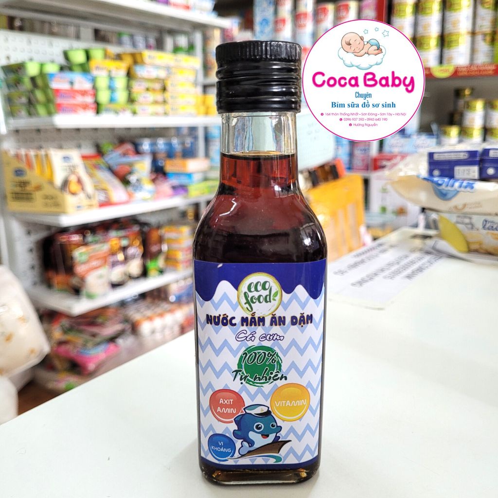 Nước mắm cho bé, nước mắm ăn dặm Ecofood nguyên chất bổ dưỡng giúp bé ăn ngon kích thích vị giác 150ML/60ML⚡FREESHIP⚡