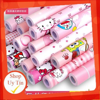 Giấy dán tường kity ⚡ sale sốc 💥xả kho⚡có keo sẵn lột ra là dán 45cm x 10 mét