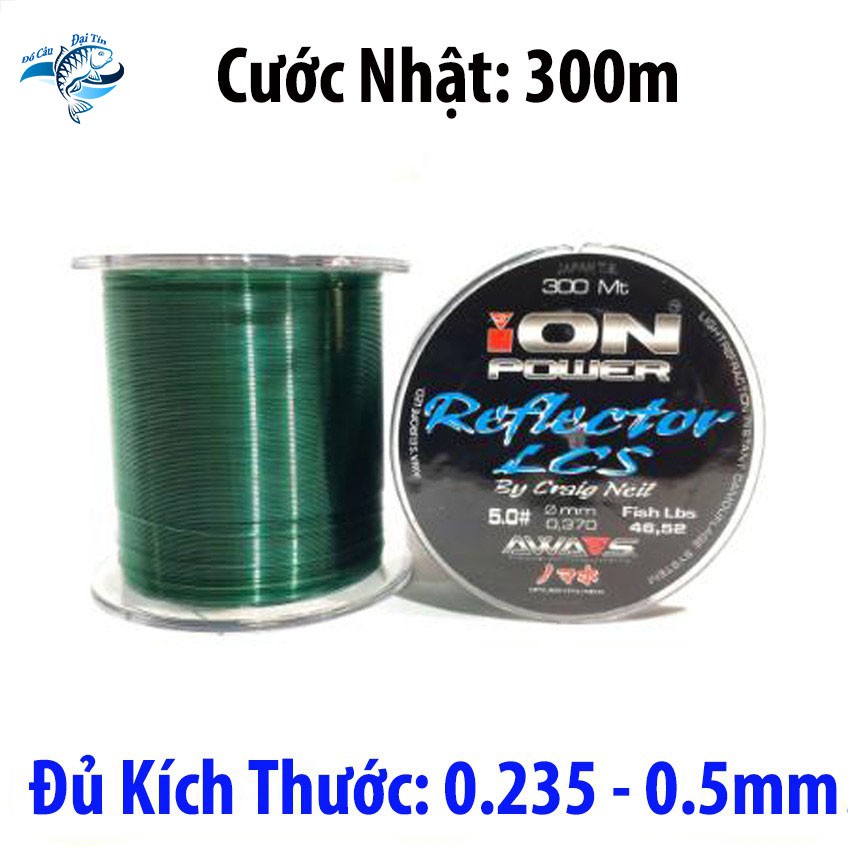 Cước câu cá ION POWER 300M chuyên dùng làm dây trục chịu tải cao, chống xoắn tốt - cước ion