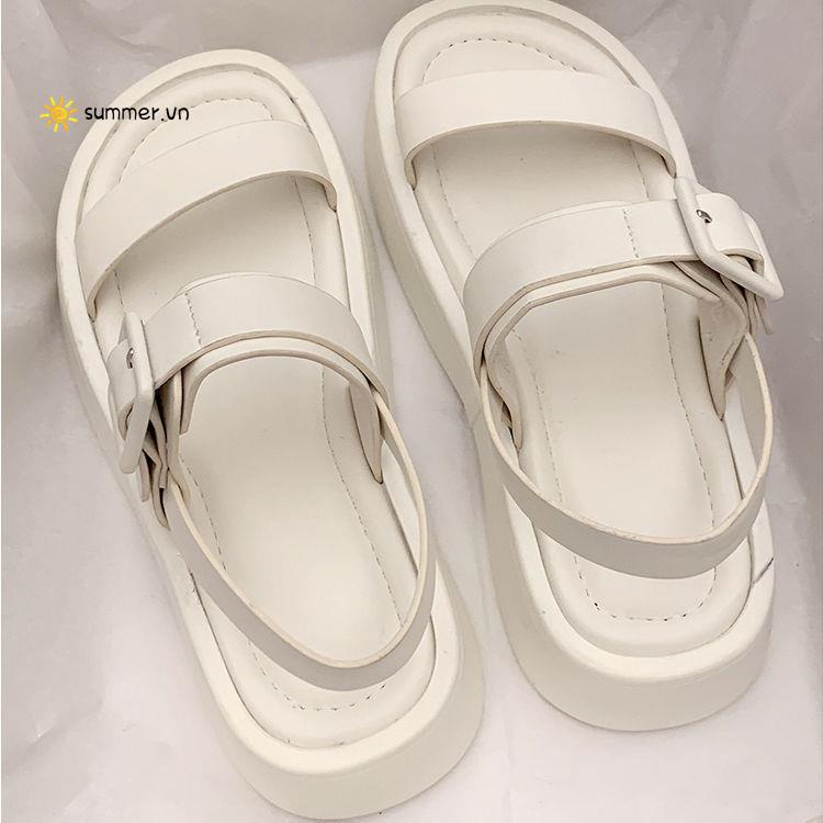 Giày Sandal Đế Dày Phong Cách Hàn Quốc Thời Trang Mùa Hè 2022