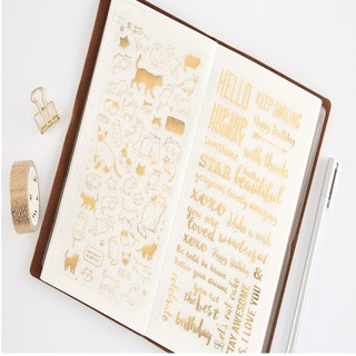 Sticker Nhũ Vàng Lấp Lánh 1
