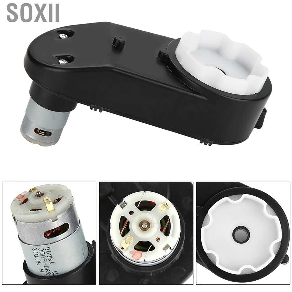 Soxii RS390 Electric Motor Gearbox 6V/12V 12000-20000RPM for Kids Car Toy