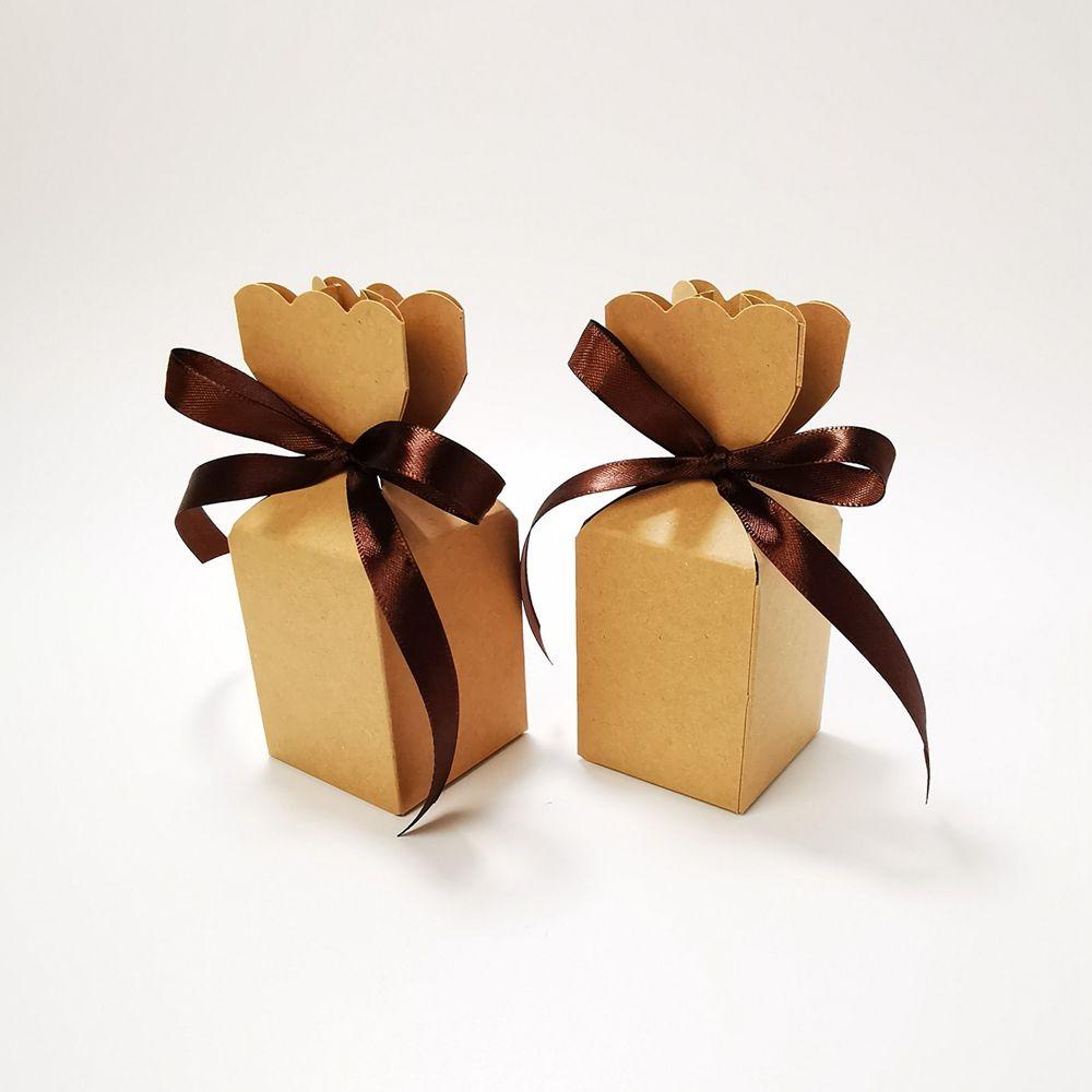 Set 25 Hộp Giấy Đựng Quà Giáng Sinh / Đám Cưới / Sinh Nhật / Lễ Tình Nhân Phong Cách Retro