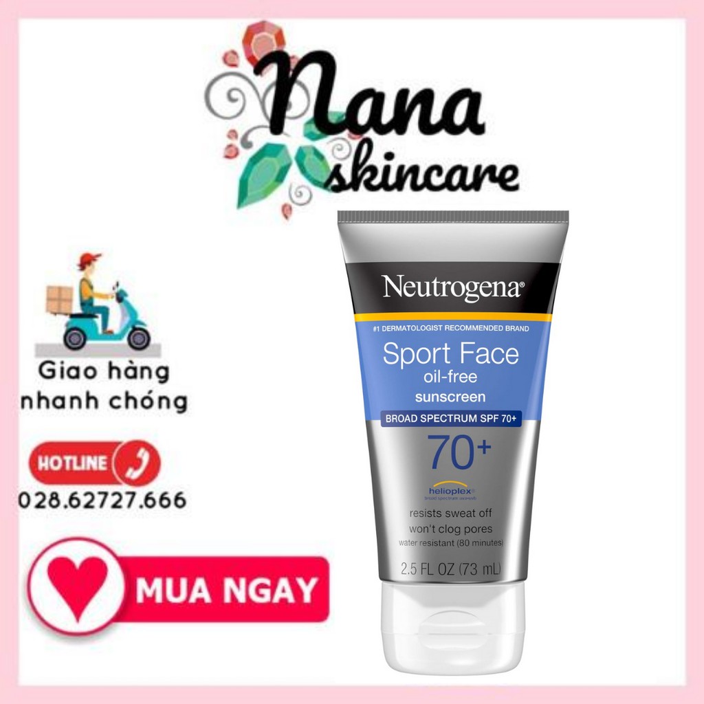 Kem Chống Nắng - Neutrogena Sport Face SPF 70