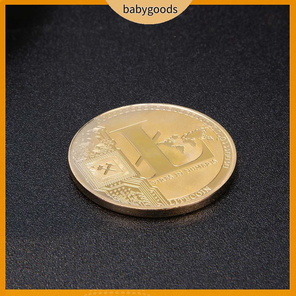 Đồng Tiền Bitcoin Xi Mạ Vàng Trang Trí