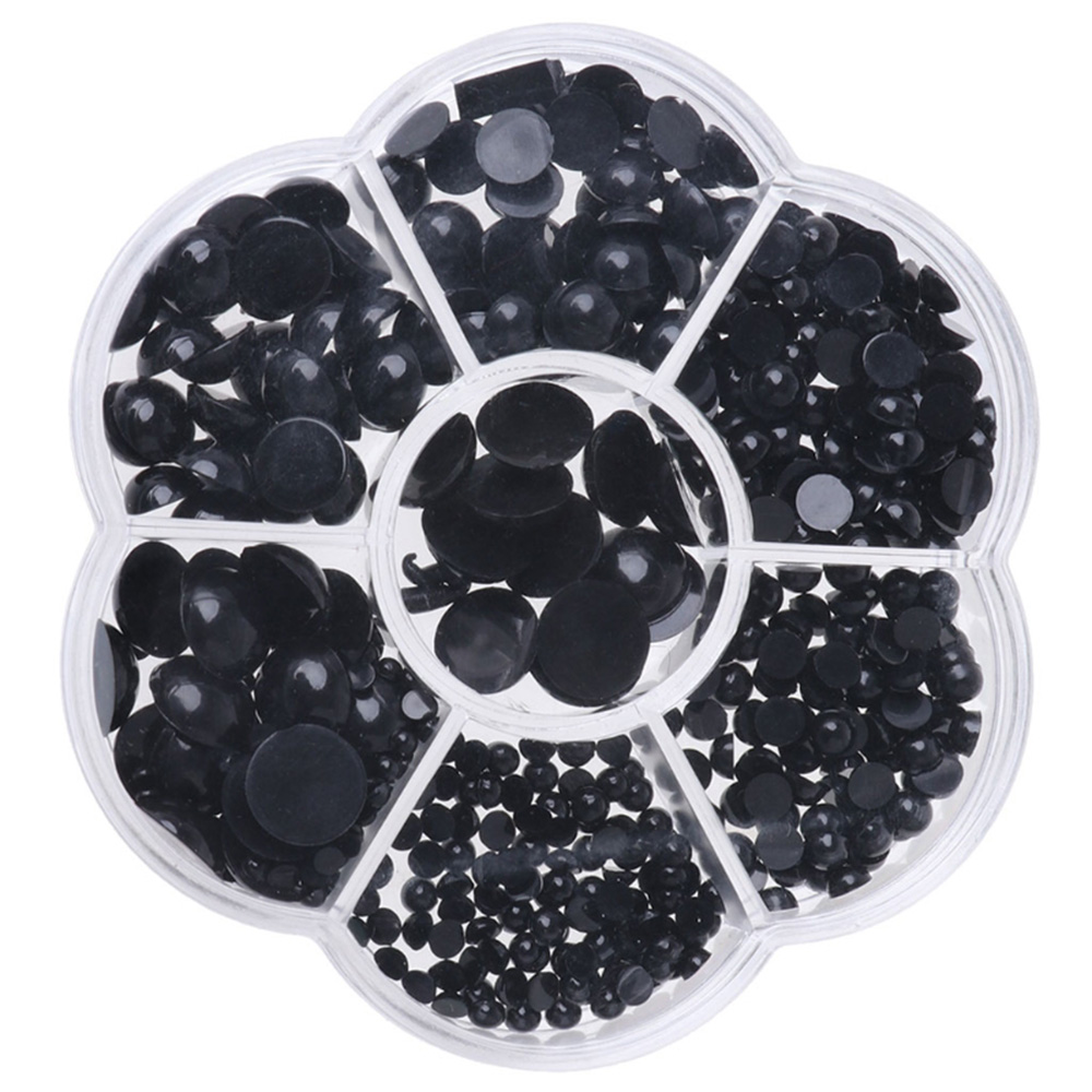 Mắt Búp Bê Bằng Nhựa Màu Đen 3-12mm Cho Bé