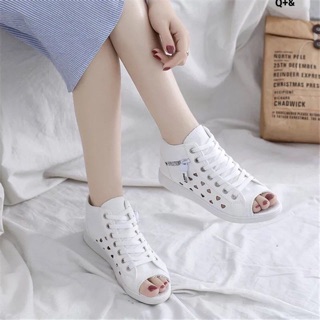Giày boot hở mũi hàng siêu mới siêu hot
