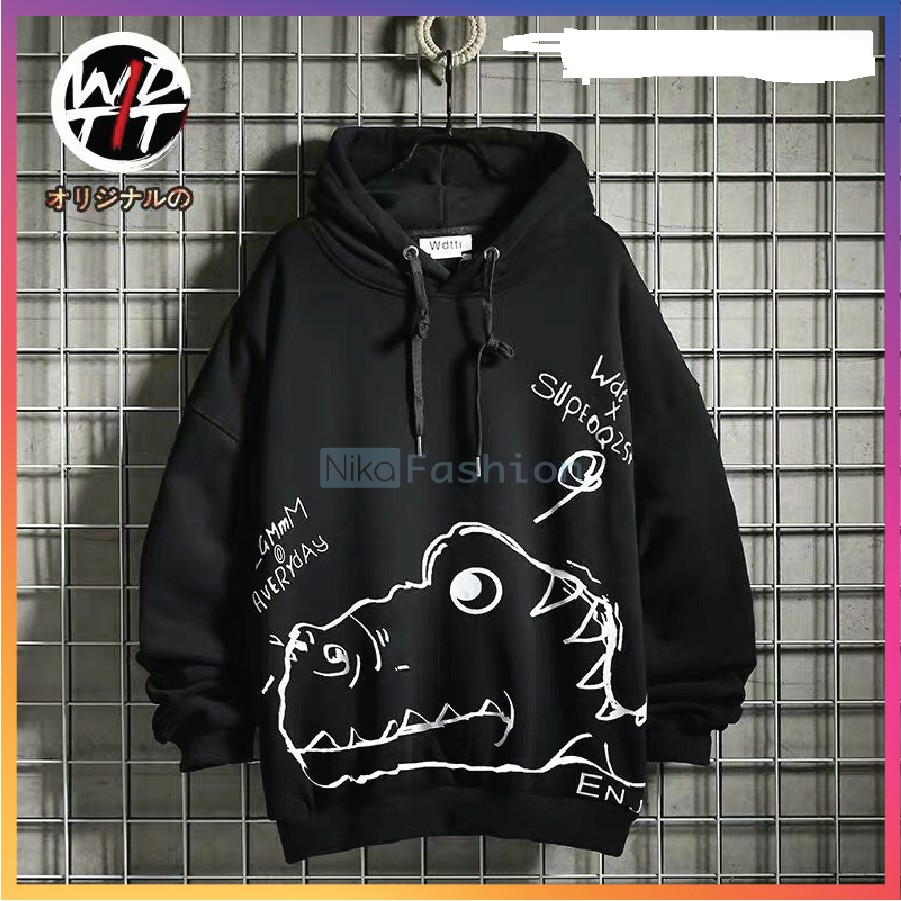 Nikafashion Áo Hoodie Nón Unisex Nam Nữ Chất Vải Nỉ Freesize 1 kích cỡ Form Dáng Rộng Dưới 65kg Mặc Đẹp K. L.O.N.G | BigBuy360 - bigbuy360.vn