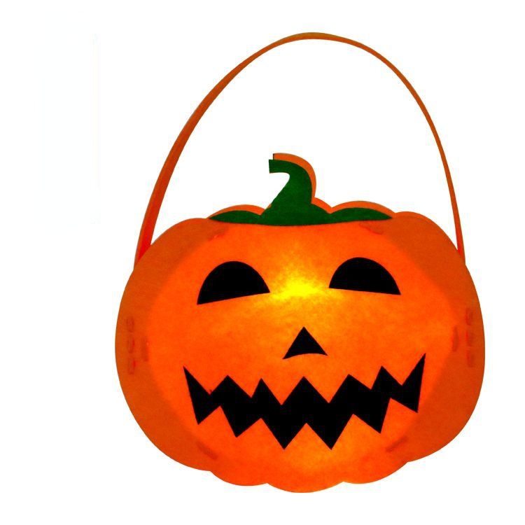 Lồng Đèn Hình Bí Ngô Halloween Phát Quang Độc Đáo