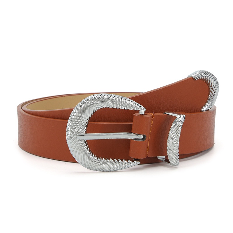 Thắt Lưng Màu Bạc Có Khóa Gài Đơn Giản Thời Trang Cho Nữ