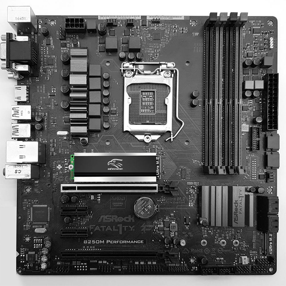 Ốp tản nhiệt SSD M2 tản nhiệt ssd m2 nvme M.2 2280 cao cấp Snowman Pro