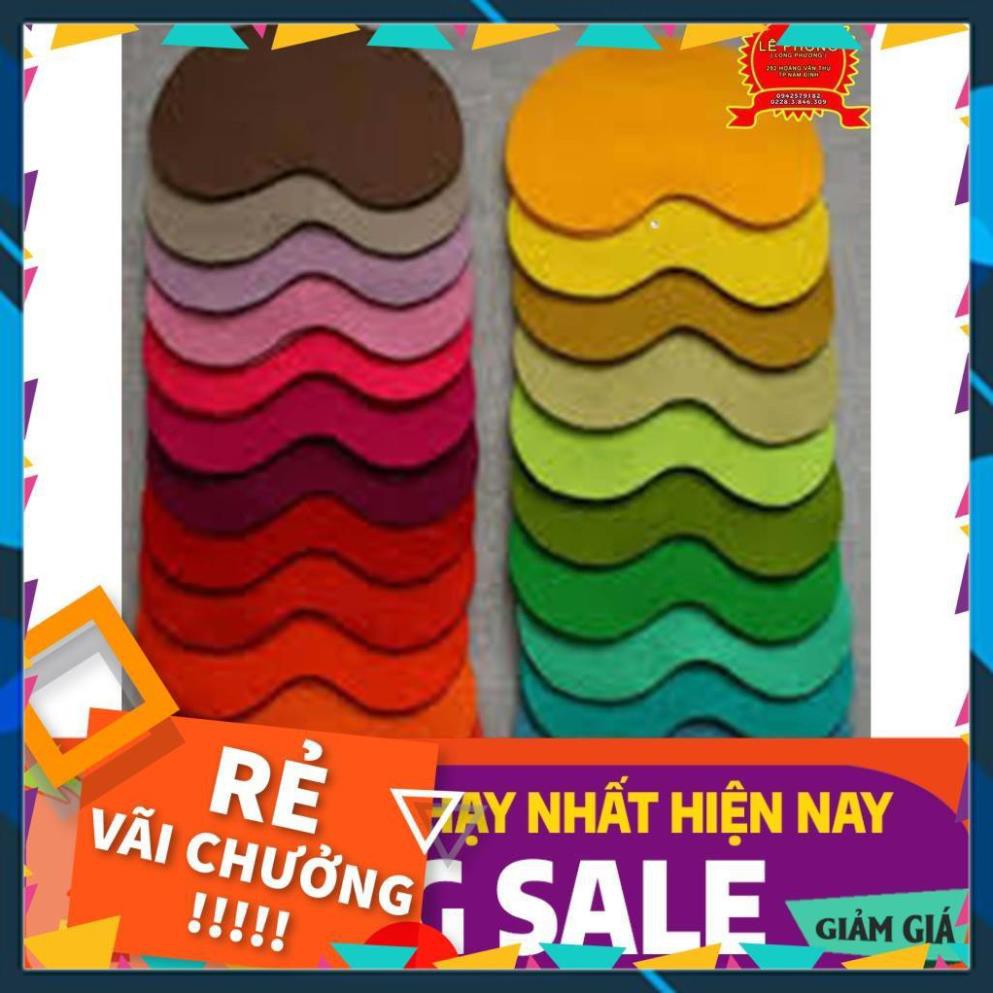 [BÁN CHẠY]  [ Mầm Non ] VẢI DẠ NỈ khổ 90*90 cm ( Inb shop để chọn màu )