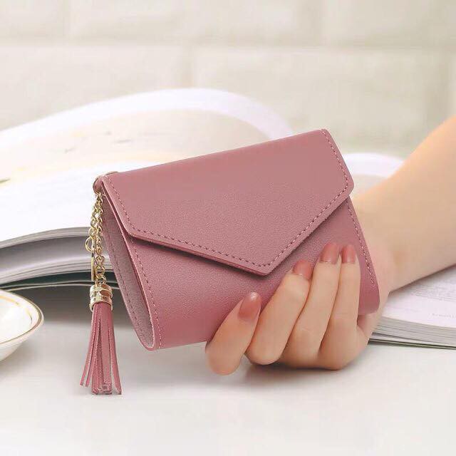 [RẺ VÔ ĐỊCH] Ví bóp nữ dài tua rua để đựng tiền có thể gấp gọn giá rẻ | BigBuy360 - bigbuy360.vn