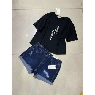 Áo thun cotton croptop lửng
