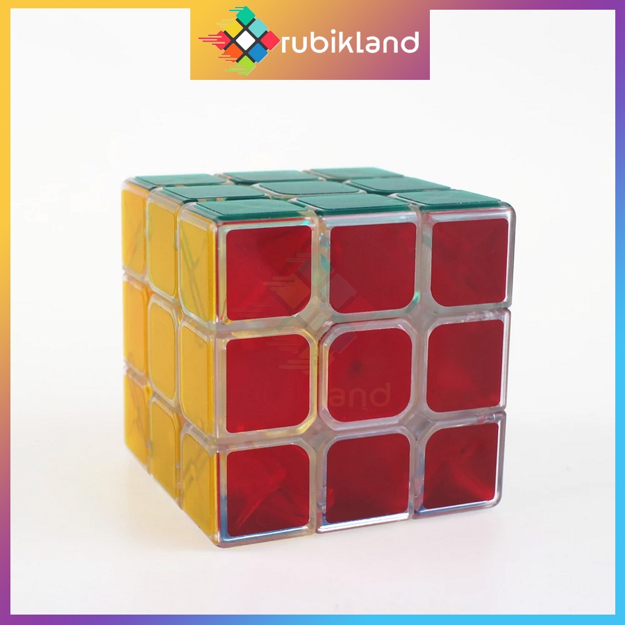 Rubik 3x3 Trong Suốt Z-Cube Transparent Cube Rubic 3 Tầng Đồ Chơi Trí Tuệ Trẻ Em