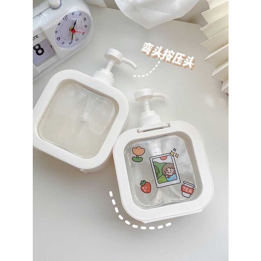Bình chiết mỹ phẩm ,sữa tắm , dầu gọi dạng vòi 550ml tiện dụng - Peehomedecor
