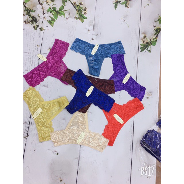 SET 10 QUẦN LÓT REN LỌT KHE SIÊU SEXY NỮ CHẤT ĐẸP NO. 2143 | BigBuy360 - bigbuy360.vn