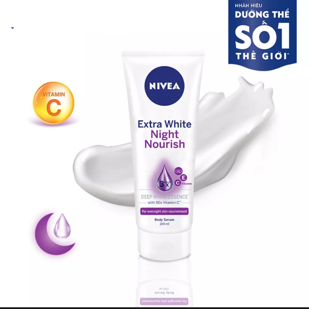 Tinh Chất dưỡng thể trắng da Nivea Extra White Body Serum 180ml-180ml