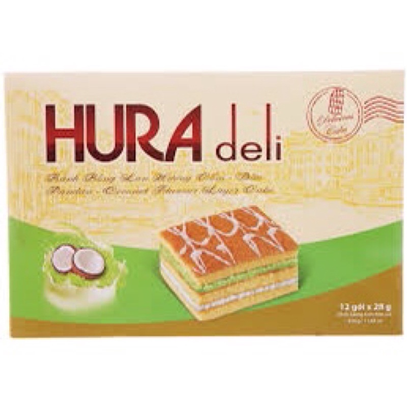 Bánh Bông Lan Hura Deli Hộp 336G (12 gói)