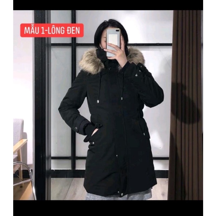 Áo parka zr dư xịn mẫu 2020 lót lông đen siêu đẹp