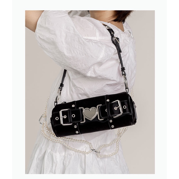 Mới Túi Đeo Chéo Vai Hình Trái Tim Kim Loại Thời Trang Dành Cho Nữ