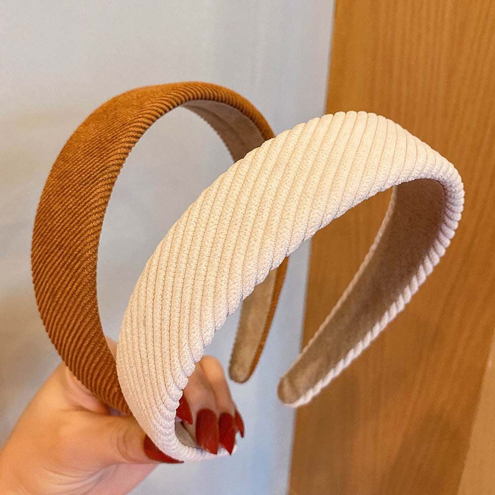 Băng đô bản rộng họa tiết kẻ sọc phong cách Hàn Quốc ngọt ngào dành cho nữ