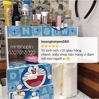 Tủ mini đựng mỹ phẩm doremon , đựng đồ trang điểm tiện dụng