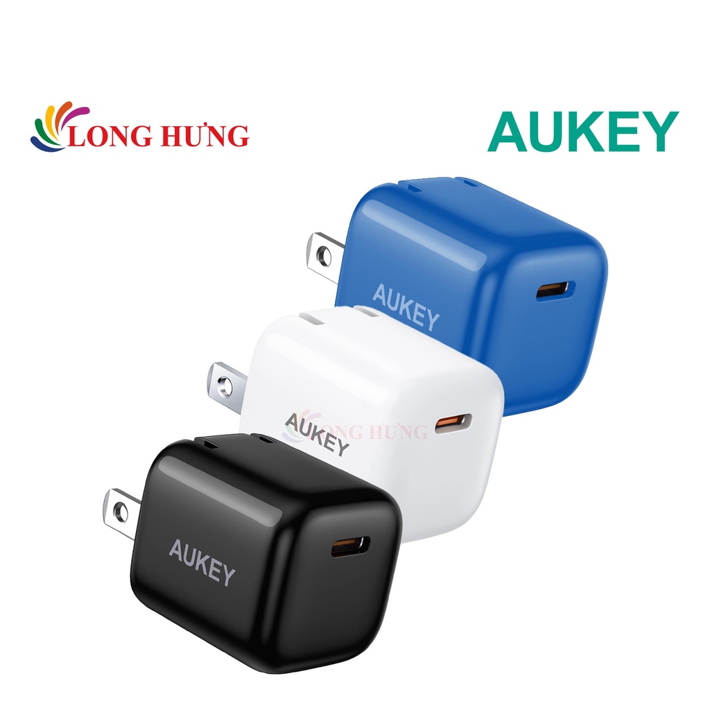 Cốc sạc Aukey Ultra Minima Pro 1Type-C 20W PA-B1 PRO - Hàng chính hãng - QC 2.0, cổng USB-C thông dụng