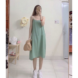 [🚛FREESHIP]Váy hai dây,đầm maxi dáng dài siêu đỉnh[Ảnh thật]