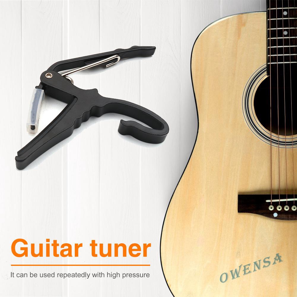 『ow#Metal Acoustic Guitar Capo Tone Adjusting Clamp for Folk Classical Guitar☆