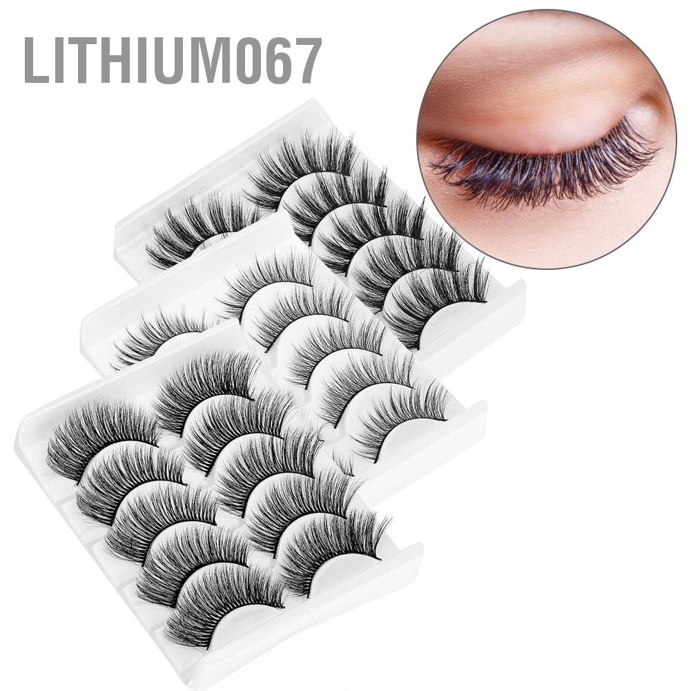 [Hàng mới về] 6 Cặp lông mi giả nối mi 3D trông tự nhiên