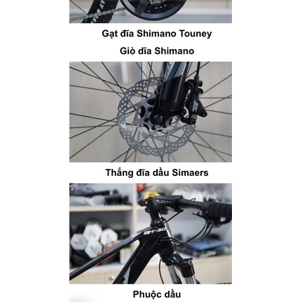 Xe đạp MTB Alcott AH30 27.5 khung nhôm Phanh dầu- Cam Kết Chính Hãng-free Ship- Tặng full phụ kiện