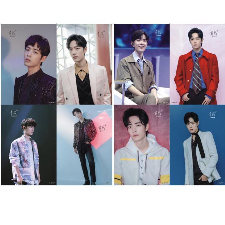 Poster Tiêu Chiến Trần Tình Lệnh ống cuộn tròn có bookmark thời khóa biểu tranh treo album ảnh in hình thần tượng đẹp