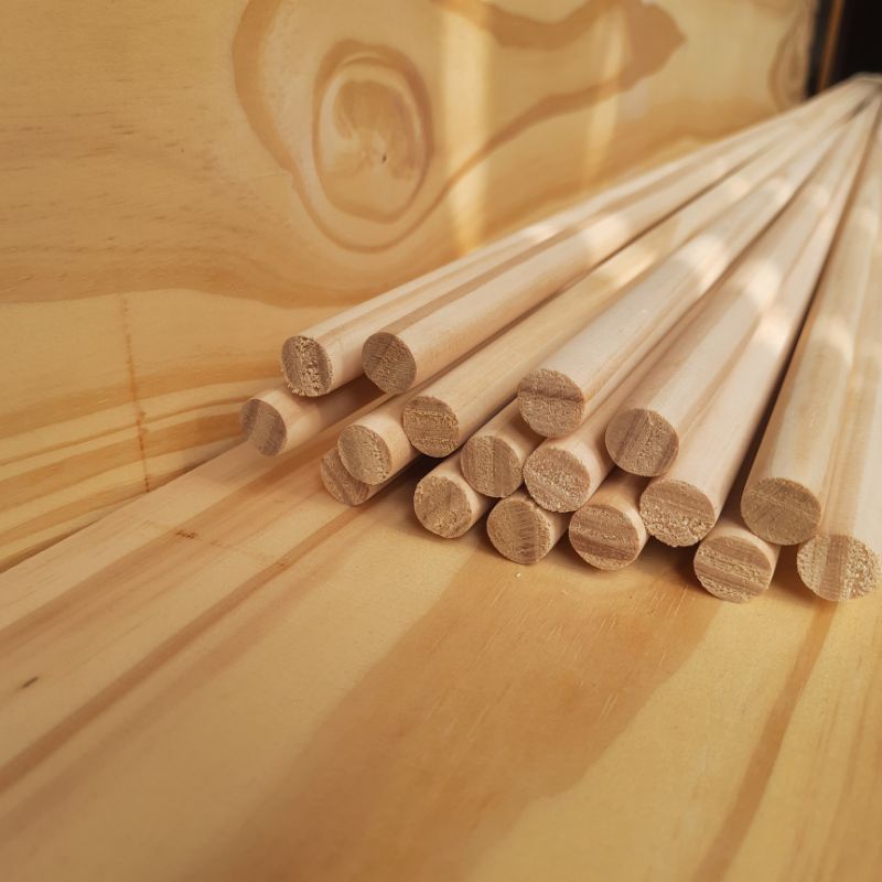 Thanh Tròn Gỗ Thông Đường Kính 1.5cm Dài 1m_90cm_80cm_70cm_60cm_50cm_40cm_30cm_20cm