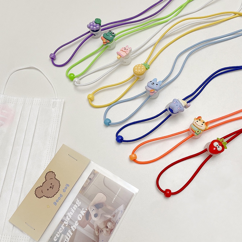 Dây Đeo Mắt Kính Bằng Acrylic Chống Thất Lạc Màu Sắc Hình Động Vật Phong Cách Hàn Quốc