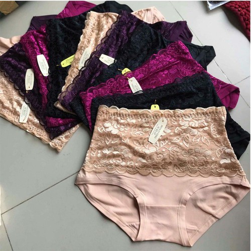 Quần lót cạp cao gen bụng phối ren made in Thái Lan | BigBuy360 - bigbuy360.vn