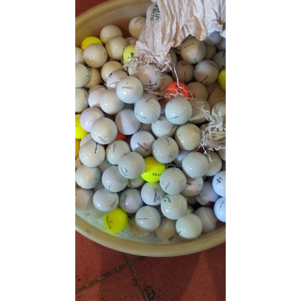 Combo 10 bóng golf cũ mix các loại